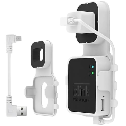 FSWWSF 2 Stück Wandhalterung für Blink Sync Modul 2, Halterung für Blink Außen und Innenüberwachung mit Kabel (2) von FSWWSF