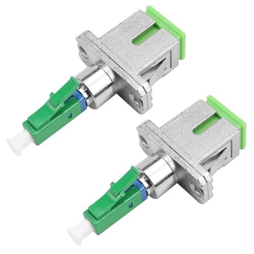 FSWWSF Glasfaser Adapter SC/APC Buchse auf LC/APC Stecker Singlemode 2 Stück Lc auf SC Adapter für dauerhafte und schnelle Glasfaserkopplung (SC/APC-LC/APC) von FSWWSF