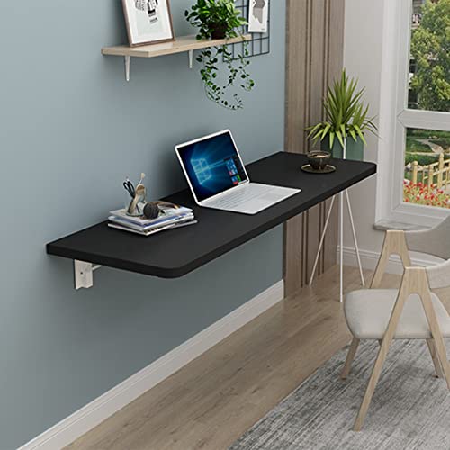 An der Wand montierter Klapptisch, platzsparender, herunterklappbarer schwebender Schreibtisch für das Arbeitszimmer, klappbarer, an der Wand montierter Schreibtisch, Drop-Leaf-Tische für kleine Räum von FSYM