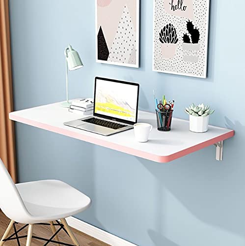 FSYM An der Wand montierter Klapptisch, Kleiner, platzsparender schwebender Schreibtisch, zur Verwendung als Computertisch, Home-Office-Schreibtisch, Küchentheke, Esstisch, Wäscheregal-Hängetisch von FSYM