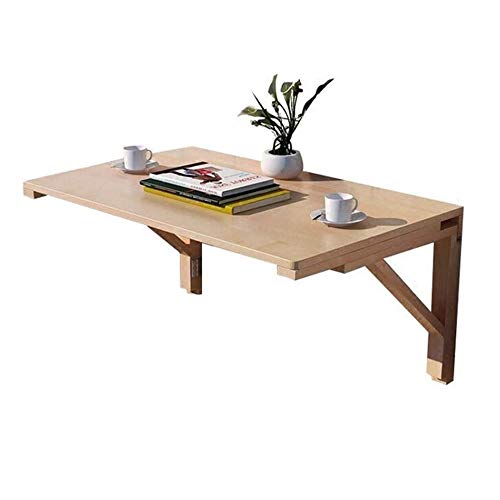 FSYM Klappbarer Wandtisch, Tische, Esstisch, Massivholz-Esstisch für kleinen Raum, an der Wand montierter, klappbarer Computertisch, Wand-Lern-Schreibtisch mit Klappblatt von FSYM