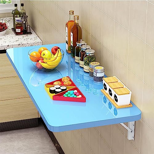 FSYM Klappbarer Wandtisch – tragbarer Waschküchen-Esstisch, platzsparender schwebender Küchentisch – zusammenklappbar mit Halterung für einfache Lagerung von FSYM