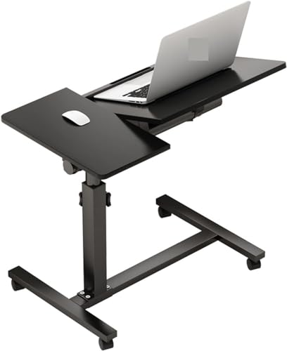 FSYM Laptop-Schreibtisch, Laptop-Betttisch, Büro-Schreibtisch, beweglicher, bettbarer Laptop-Tisch, Lazy Man Hebebett-Schreibtisch, Sofa-Seiten-Büro-Klapptisch von FSYM