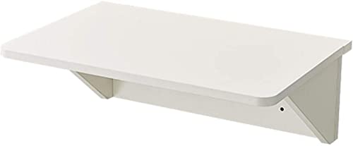 FSYM Wandmontierter Tisch, klappbarer Wandtisch, Schreibtisch, Wandregal mit Metallhalterungen, schwebender Schreibtisch, robust, platzsparend für Arbeitszimmer, Küche von FSYM
