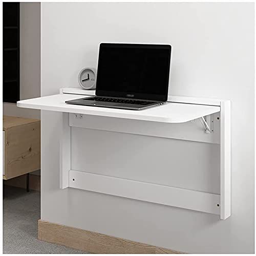 Moderner, an der Wand montierter, klappbarer Schreibtisch aus Holz, schwebender Klapptisch, benötigt an der Wand montierten Schreibtisch mit abgerundeten Ecken für das Arbeitszimmer oder das Badezimm von FSYM