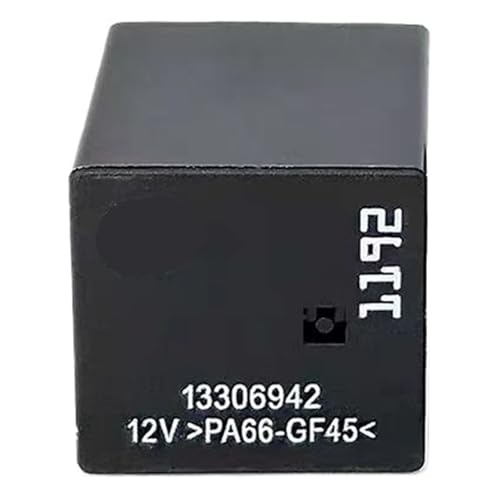 1/2 STÜCKE Kfz-Relais, Nr. 13306942 12 V 5-polig, kompatibel mit Buick Regal, C&he&v&ro&l&e&t Cruze Kfz-Teile(Black) von FSorce