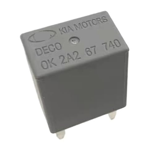 1/2 STÜCKE #OK 2A1 2A2 67 740 Kompatibel mit H&y&u&n&d&a&i Kia Autobeleuchtung Luftgebläse Ölpumpe Startleistungsrelais 4-polig(Black 1PCS) von FSorce