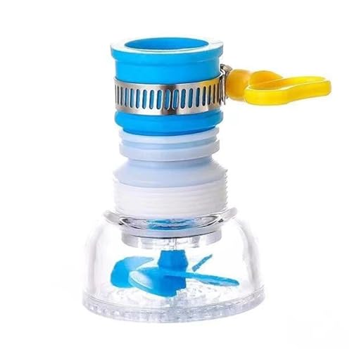 2 STÜCKE Küche Anti-Spritzwasserhahn Kann Drehen Erweitern Die Filter Hause Wasserhahn Multifunktions Waschbecken Dusche Wasserhahn(Blue) von FSorce