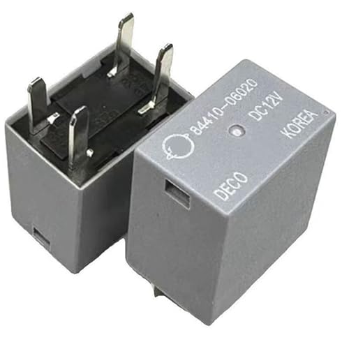 2 Stück Kfz-Relais, Nr. 84410-06020 DC12 V 4-polig HFV9, kompatibel mit Deco F&o&r&d, Regal, C&he&v&ro&l&e&t, Fahrzeugteile. von FSorce