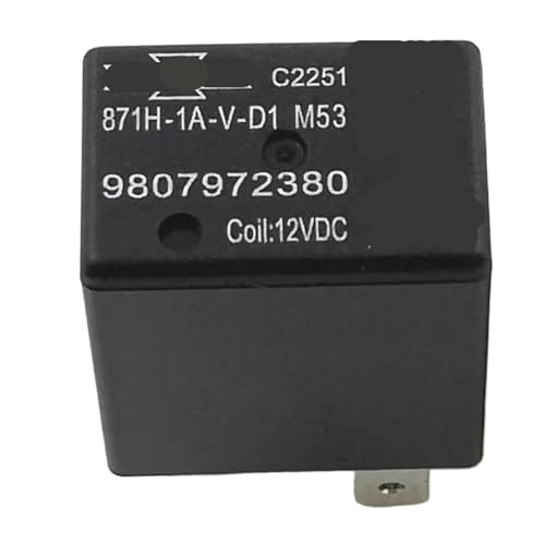 2 Stück Kfz-Relais, Nr. 9807972380, 12 V, 4-polig, kompatibel mit P&e&ug&e&o&t 3008 508 206 207 408 C5 C6 DS-Fahrzeugteilen. 2 Stück Kfz-Relais, Nr. 9807972380, 12 V, 4-polig, kompatibel mit P&e&ug&e&o&t 3008 508 206 207 408 C5 C6 DS-Fahrzeugteilen. von FSorce