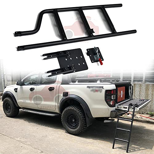 FTAPACCE Pickup Trucks Heckklappe Leiter Fußtritt Leiter passend für Isuzu D-MAX 2020 2021 2022 von FTAPACCE