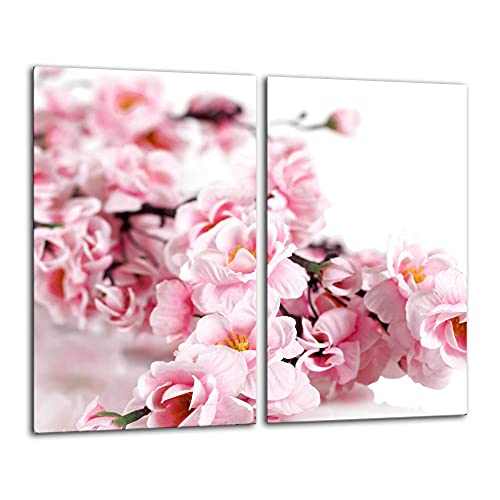 Gsmarkt | Herdabdeckplatten Schneidebrett Spritzschutz Set 2x30x52 | Bild auf Glas | Sicherheitsglas Gehärtetes Glas Bild | Motiv Blume Gsmarkt | Herdabdeckplatten Schneidebrett Spritzschutz Set 2x30x52 | Bild auf Glas | Sicherheitsglas Gehärtetes Glas Bild | Motiv Blume von FTB