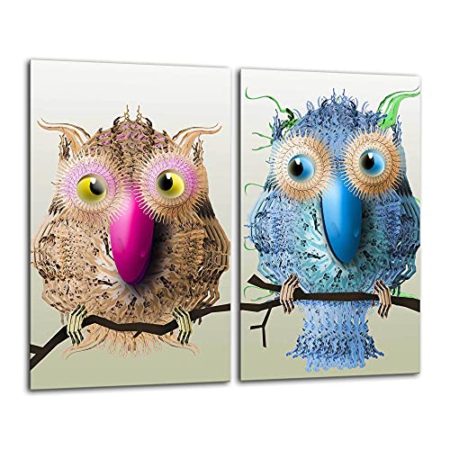 Gsmarkt | Herdabdeckplatten Schneidebrett Spritzschutz Set 2x30x52 | Bild auf Glas | Sicherheitsglas Gehärtetes Glas Bild | Motiv Tiere Gsmarkt | Herdabdeckplatten Schneidebrett Spritzschutz Set 2x30x52 | Bild auf Glas | Sicherheitsglas Gehärtetes Glas Bild | Motiv Tiere von FTB
