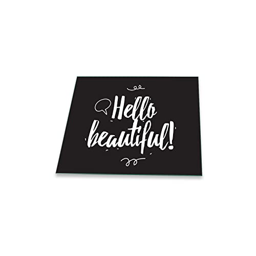 FTB decorwelt | Ceranfeldabdeckung 60x52 cm Herdabdeckplatten 1 Teilig Elektroherd Induktion Herdschutz Deko Glasplatte Schneidebrett Sicherheitsglas Spritzschutz Glas Mit Spruch Schwarz weiß FTB decorwelt | Ceranfeldabdeckung 60x52 cm Herdabdeckplatten 1 Teilig Elektroherd Induktion Herdschutz Deko Glasplatte Schneidebrett Sicherheitsglas Spritzschutz Glas Mit Spruch Schwarz weiß von FTB