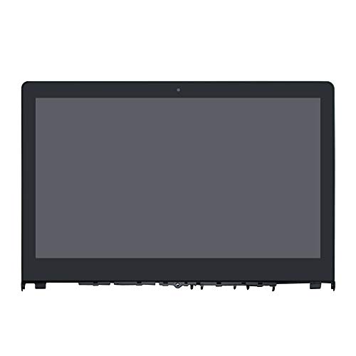 FTDLCD® 15,6 Zoll FHD LED LCD Touchscreen Digitizer Display Panel für Lenovo Yoga 500-15IBD 80N600B1GE 80N600B3GE 80N600B5GE 80N600B7GE 80N600B9GE 80N600FLMB mit Rahmen von FTDLCD