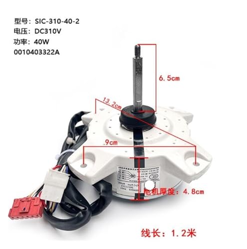 Kompatibel Mit Haier, Klimaanlagen-Gleichstrommotorlüfter SIC-310-40-2 0010403322A 0010403322B ZWK428A3000010(0010403322A) von FTEZKQDTR