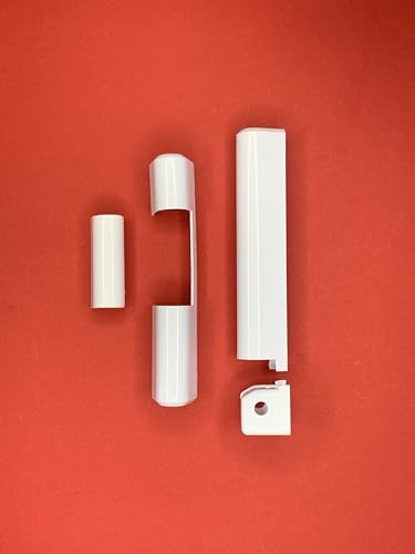 Aubi Siegenia A300 Kappenset Abdeckkappen weiß links/Rechts LK005 LK006 EK001 EK211 (1er Set DIN rechts) von FTF - Fenstertechnik