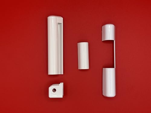 Aubi Siegenia Kappenset Abdeckkappen weiß links/Rechts LK005 LK006 EK001 EK300 (1er Set mit EK300 rechts) von FTF - Fenstertechnik