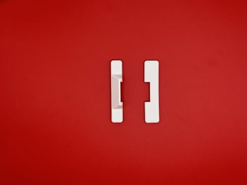 Maco Abdeckkappen PVC für Fenster, Balkontüren und Fenstertüren für die Serie Multi-Matic und Multi-Trend in weiß zum Zusammenstellen (Abdeckung Anpressverschluss 41339+41342) von FTF - Fenstertechnik