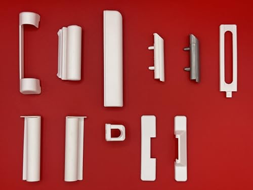 Maco Abdeckkappen PVC für Fenster, Balkontüren und Fenstertüren für die Serie Multi-Matic und Multi-Trend in weiß zum Zusammenstellen (Schmutzabdeckung Ecklager 40341_weiß) von FTF - Fenstertechnik