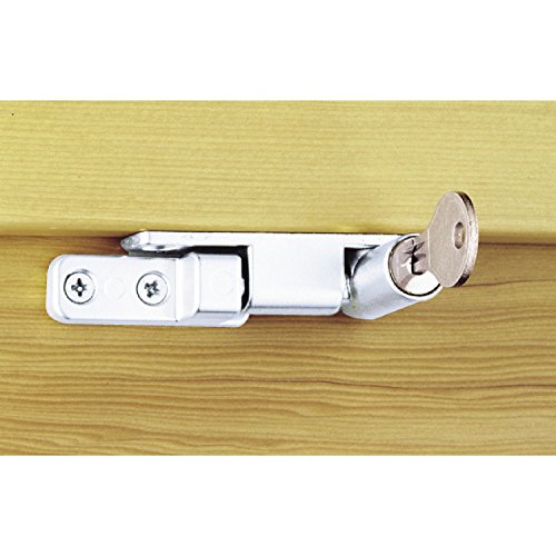 Maco Fenstersperre Drehsperre Drehsicherung selbstschliessend sperrbar inkl.Befestigungsmaterial (silber 10535) von FTF - Fenstertechnik