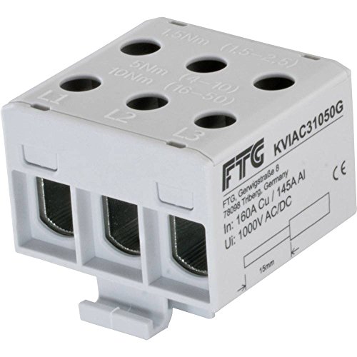 FTG Friedrich GÃhringer Durchgangsklemme, 3polig, grau von FTG Friedrich Göhringer