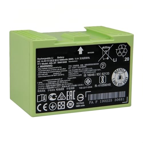 2200 mAh ABL-D1 ABL-D2 Ersatzakku for Kehrroboter, 14,4 V. Kompatibel mit iRobot Roomba I7 I7+ I8 E5 E6 E5150 I7550 I7558 E619820.(ABL-D1 1800MAH) von FTGADRYF