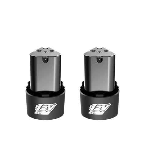 4000 mAh B-Typ Universal-Lithium-Akku 12 V, kompatibel mit Elektroschraubern, Bohrmaschinen, Winkelschleifern, Elektrowerkzeugen(B-type 2pcs-3.0Ah) von FTGADRYF