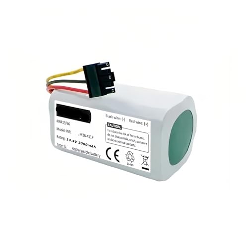 6800 mAh Staubsauger-Akku N011-4S1P 14,4 V. Kompatibel mit Xiaomi Mi Robot Vacuum Mop 2 Lite MJSTL E10 E12 B11(3000mAh) von FTGADRYF
