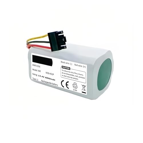 6800 mAh Staubsauger-Akku N011-4S1P 14,4 V. Kompatibel mit Xiaomi Mi Robot Vacuum Mop 2 Lite MJSTL E10 E12 B11(6800mAh) von FTGADRYF