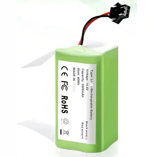 6800 mAh Staubsaugerakku 14,4 V. Kompatibel mit Ecovacs Deebot N79 N79S DN622(3000mAh) von FTGADRYF