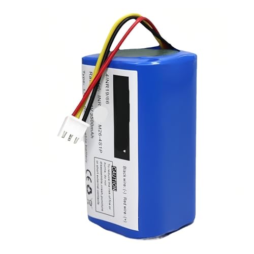 FTGADRYF 14,4 V 3500 mAh wiederaufladbarer Li-Akku 4S1P. Kompatibel mit LIECTROUX C30B E30 XR500. Kehrroboter-Akku(2800mah) von FTGADRYF
