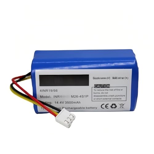FTGADRYF 14,4 V 3500 mAh wiederaufladbarer Li-Akku 4S1P. Kompatibel mit LIECTROUX C30B E30 XR500. Kehrroboter-Akku(3500mAh) von FTGADRYF