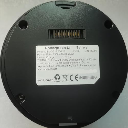 FTGADRYF 2500 mAh Akku for Staubsauger und Bodenschrubber, 25,9 V. Kompatibel mit Viomi JS-WV02A02 JS-WV01A01 FTGADRYF 2500 mAh Akku for Staubsauger und Bodenschrubber, 25,9 V. Kompatibel mit Viomi JS-WV02A02 JS-WV01A01 von FTGADRYF