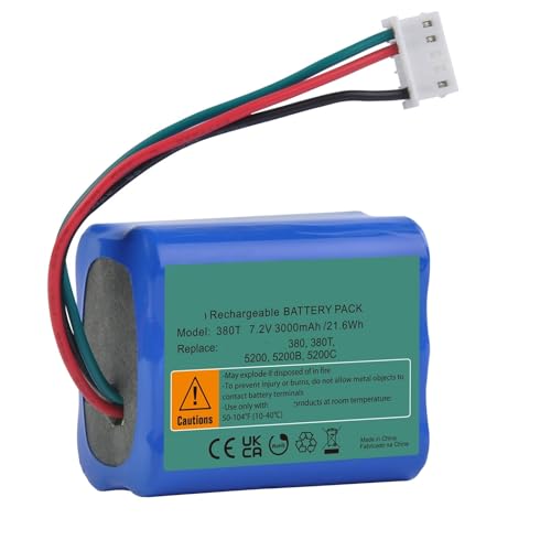 FTGADRYF 3000 mAh 7,2 V wiederaufladbarer Akku. Kompatibel mit Braava. 380t, 380, 390t, 5200, 5200B, 5200C Akku-Ersatz FTGADRYF 3000 mAh 7,2 V wiederaufladbarer Akku. Kompatibel mit Braava. 380t, 380, 390t, 5200, 5200B, 5200C Akku-Ersatz von FTGADRYF
