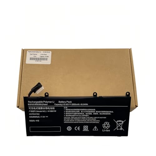 FTGADRYF N15B01W 2600 mAh Laptop-Akkus 15,4 V. Kompatibel mit Xiaomi, Laptop Ruby 15,6 Zoll TM1709 TM1802-AA/-AB/-AC/-AD/-AN/-AP Notebook FTGADRYF N15B01W 2600 mAh Laptop-Akkus 15,4 V. Kompatibel mit Xiaomi, Laptop Ruby 15,6 Zoll TM1709 TM1802-AA/-AB/-AC/-AD/-AN/-AP Notebook von FTGADRYF