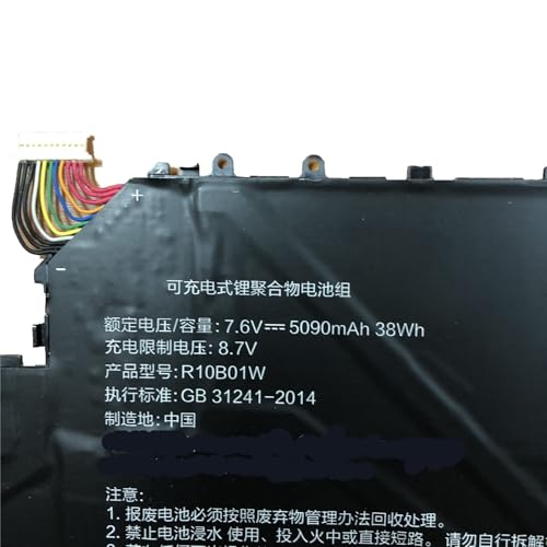 FTGADRYF R10B01W 4866mAh Laptop-Akkus 7,6V. Kompatibel mit Xiaomi. Mi Air 12,5 Zoll Serie Notebook TM1607 161201-01 161201-AA AI(5090 mAh) von FTGADRYF