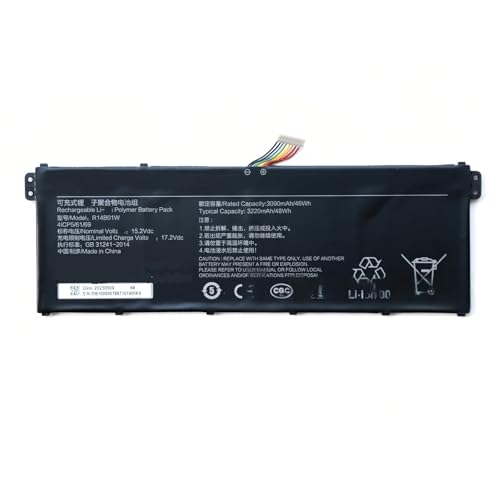FTGADRYF R14B01W 3220 mAh Original-Gaming-Laptop-Akku-Ersatz 15,2 V. Kompatibel mit Xiaomi RedmiBook 14. XMA1901-AG XMA1901-AA Notebook FTGADRYF R14B01W 3220 mAh Original-Gaming-Laptop-Akku-Ersatz 15,2 V. Kompatibel mit Xiaomi RedmiBook 14. XMA1901-AG XMA1901-AA Notebook von FTGADRYF