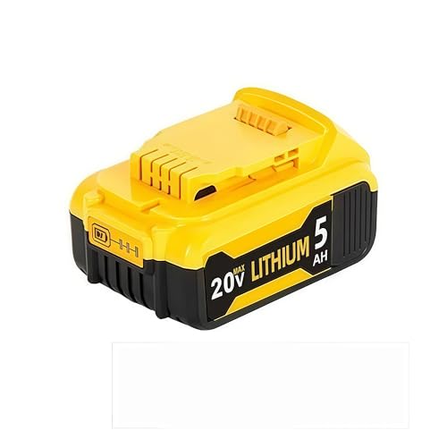 Rasenmäher-Bohrmaschine, leistungsstarker 6000 mAh DCB203 20 V Lithium-Akku-Ersatz. Kompatibel mit Dewalt. DCB206 DCB204 Elektrowerkzeug(5000mAh) von FTGADRYF