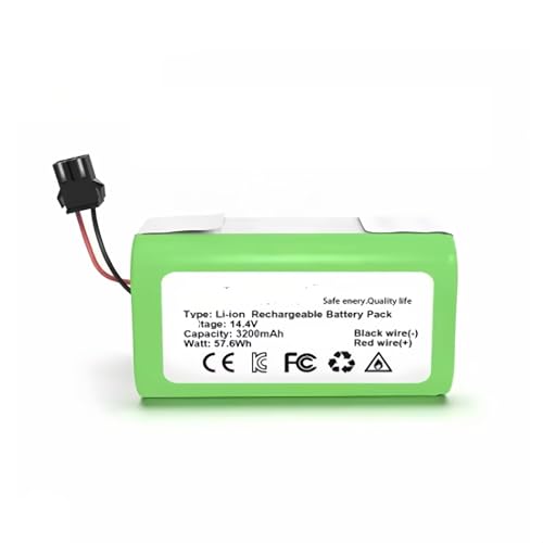 Wiederaufladbarer Lithium-Akku, 14,4 V, 4000 mAh. Kompatibel mit Eufy RoboVac. 15C 15T 25C 30 30C 35C MAX G10 G15 G20 G30 Hybrid Edge Roboter-Staubsauger-Zubehör(3200mah) von FTGADRYF