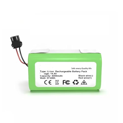 Wiederaufladbarer Lithium-Akku, 14,4 V, 4000 mAh. Kompatibel mit Eufy RoboVac. 15C 15T 25C 30 30C 35C MAX G10 G15 G20 G30 Hybrid Edge Roboter-Staubsauger-Zubehör(4000mAh) von FTGADRYF