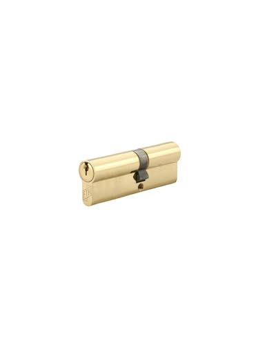 FTH Doppelzylinder FTH 5G 40x50mm Zylinder und Schlüssel aus Messing gegen Aufreißen, 3 Wellenschlüssel von FTH