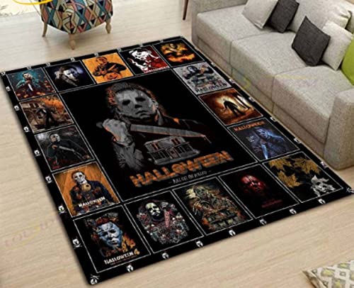FTMGGDG Horrorfiguren Teppiche, Horrorfilm-Serie Teppich, Halloween-Dekor usw. Bodenmatte, Film-Liebhaber-Teppich 160x230cm von FTMGGDG