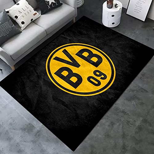 Kreativer Teppich, Fußballvereinsteppiche, Trendige Wohnzimmer-Schlafzimmer-Bodenmatte 100x160cm von FTMGGDG