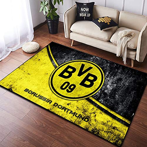 Kreativer Teppich, Fußballvereinsteppiche, Trendige Wohnzimmer-Schlafzimmer-Bodenmatte 100x160cm von FTMGGDG