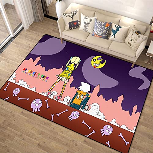 Teppich – Soul Eater Cartoon Bodenmatte – Kinderzimmer Schlafzimmer Teppiche 140x200cm von FTMGGDG