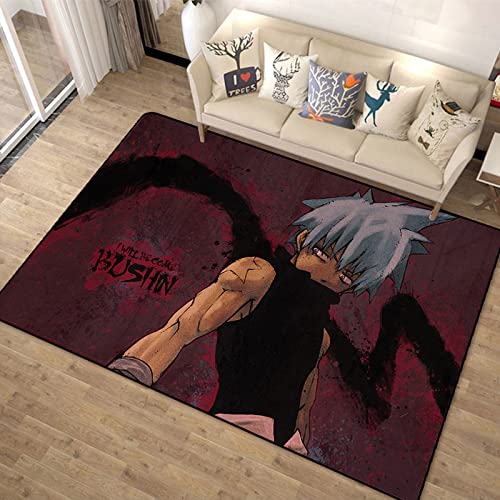 Teppich – Soul Eater Cartoon Bodenmatte – Kinderzimmer Schlafzimmer Teppiche 80x120cm von FTMGGDG