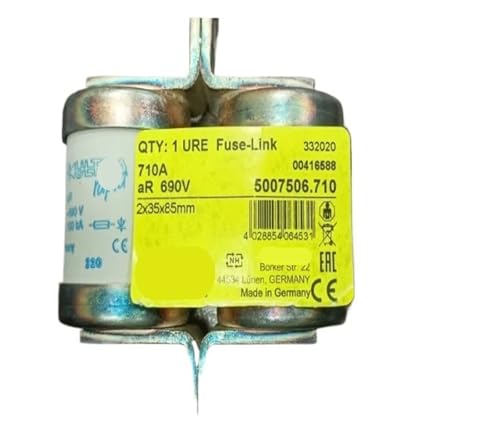 1 STÜCKE Sicherungen 630A 690 V BS88 aR 5007506/350A 240 V 5007106/250A 280A 300A 400A 450A 500A 710A 800A 900A 2 * 35 * 59/85(630A,5007506) von FTMRBOQI