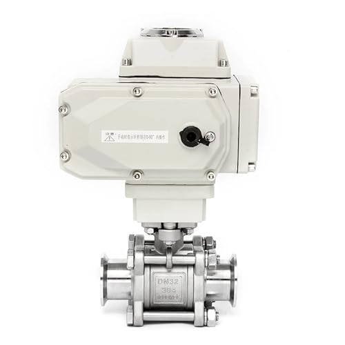 FTMRBOQI DN25 2-Wege-Motorkugelhahn Q911F-16P Tri-Clamp-Ferrule-Typ elektrischer Kugelhahn(110VAC) von FTMRBOQI
