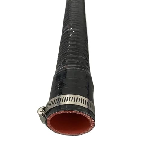 FTNANDYF Auto Luftansaugschlauch Länge 400 Mm Innendurchmesser 30–1000 Mm Automobil-Luftansaugschlauch Auto-Luftansaugschlauch Und 2 Klemmen Luftansaugrohr Auto Ansaugschlauch(Black,ID 70mm) von FTNANDYF
